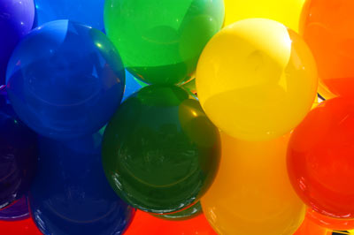 picture of balloons to celebrate first blog