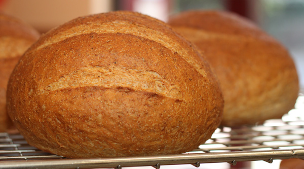 Loaf of gluten bread